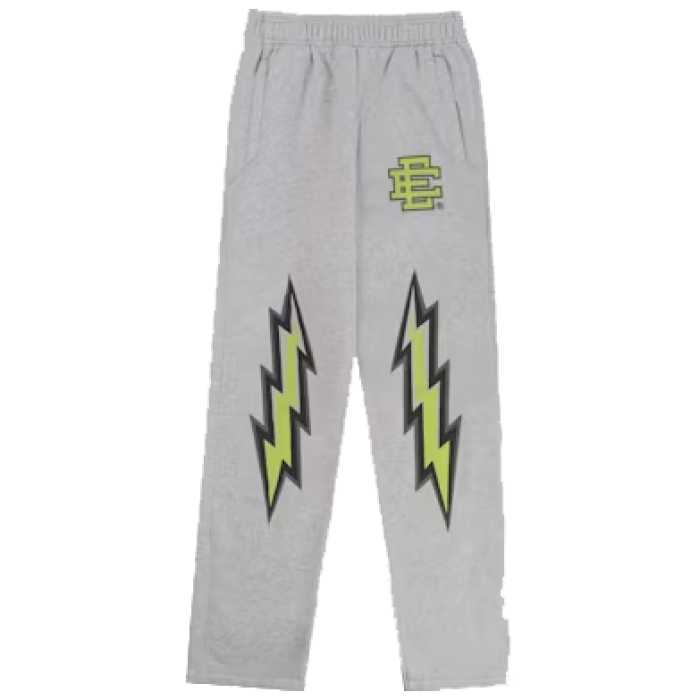 Eric Emanuel Sweatpant Gray Lime Bolt