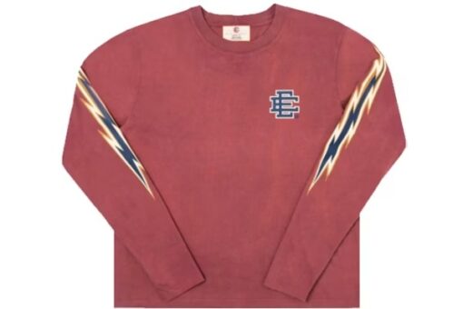 EE Long Sleeve T-shirt in Burgundy