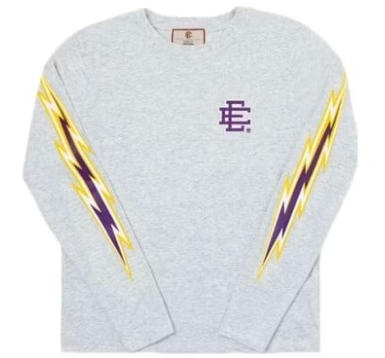 EE Long Sleeve T-shirt in Purple Yellow